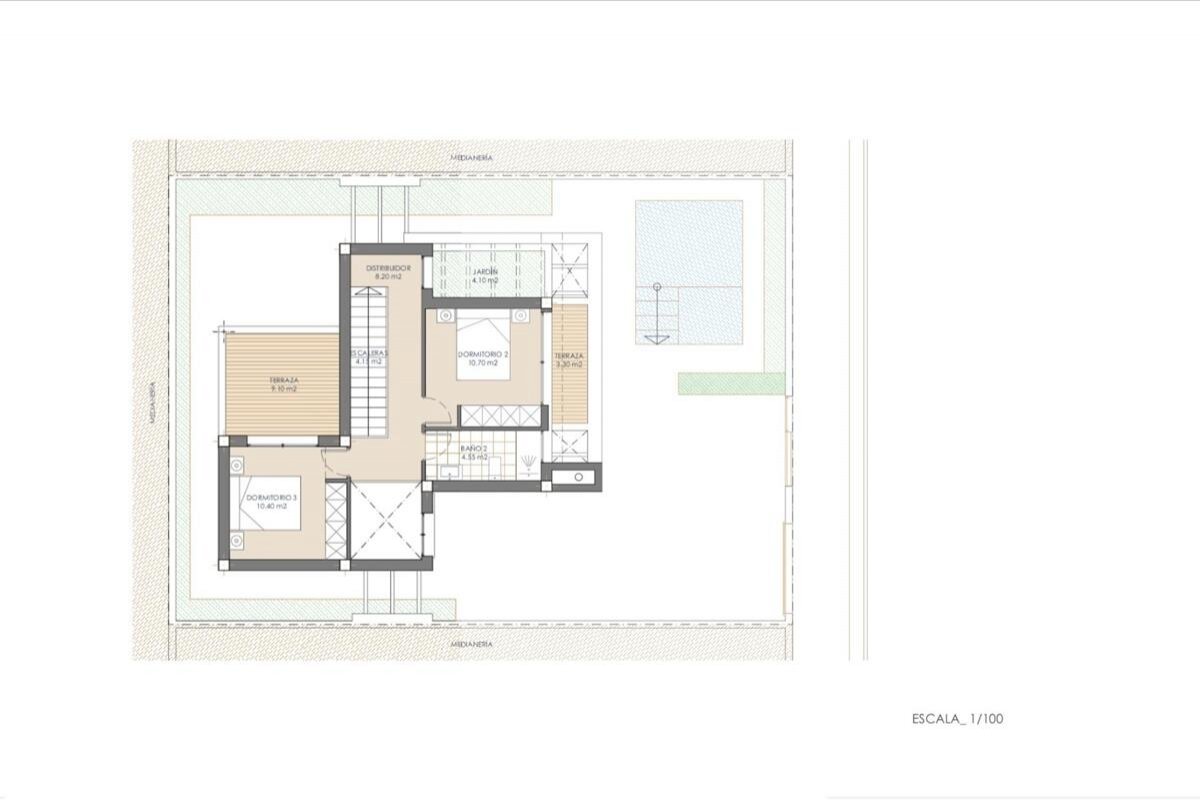 Neubau, 3 Schlafzimmer, 2 Badezimmer Villa in San Juan de los Terreros
