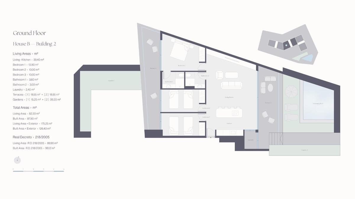 Neubau, 3-Zimmer, 2-Bad-Wohnung in Estepona