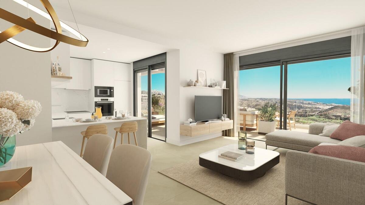 Luxus, 2-3-Zimmer-Golfseite Apartments in Mijas, Malaga