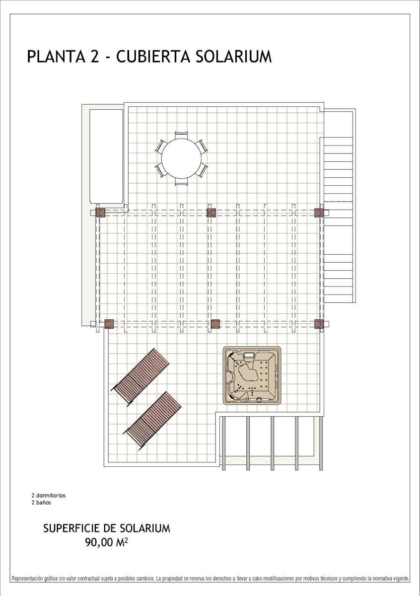 Neubau, 2 Schlafzimmer, 2 Badezimmer Villa in Vera