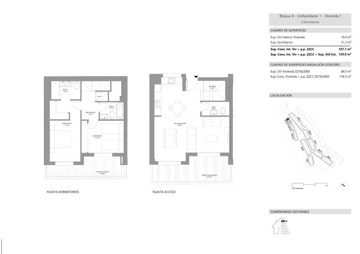 Neubau, 2 Schlafzimmer, 2 Badezimmer Villa in Estepona