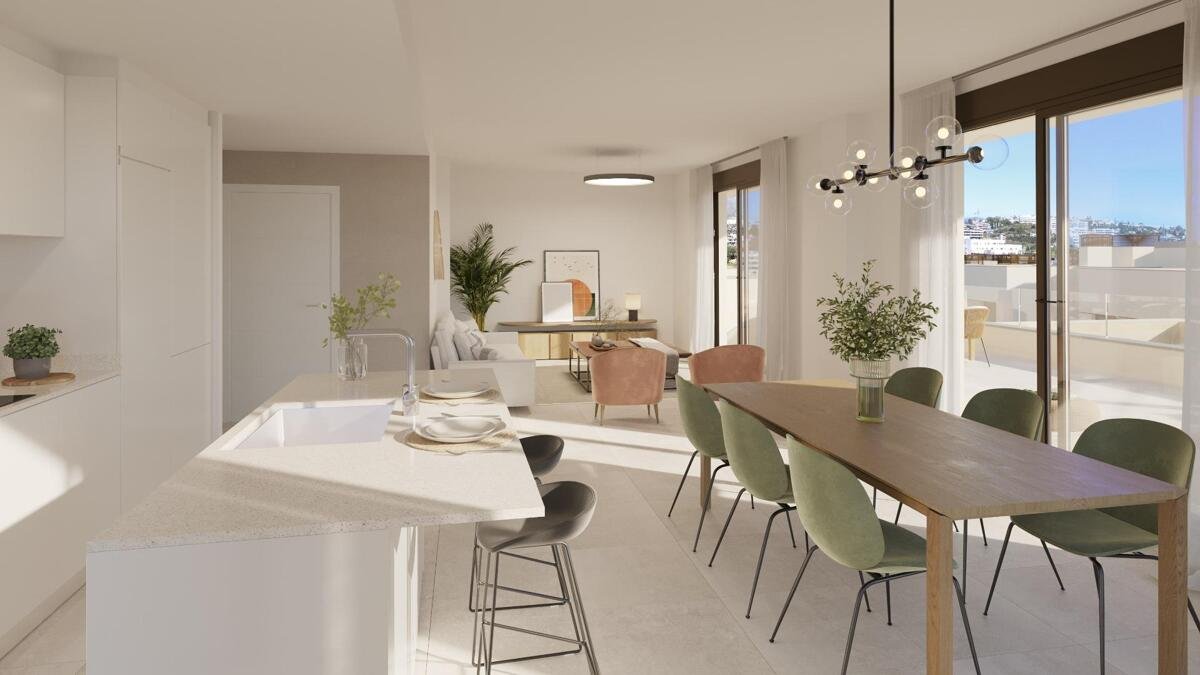 Neubau, 3-Zimmer, 2-Bad-Wohnung in Estepona
