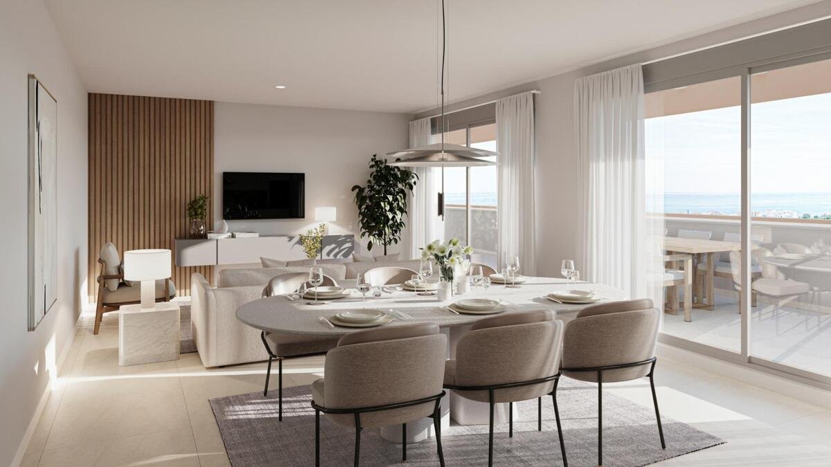 Neubau, Erdgeschosswohnung mit 3 Schlafzimmern und 2 Badezimmern in Estepona