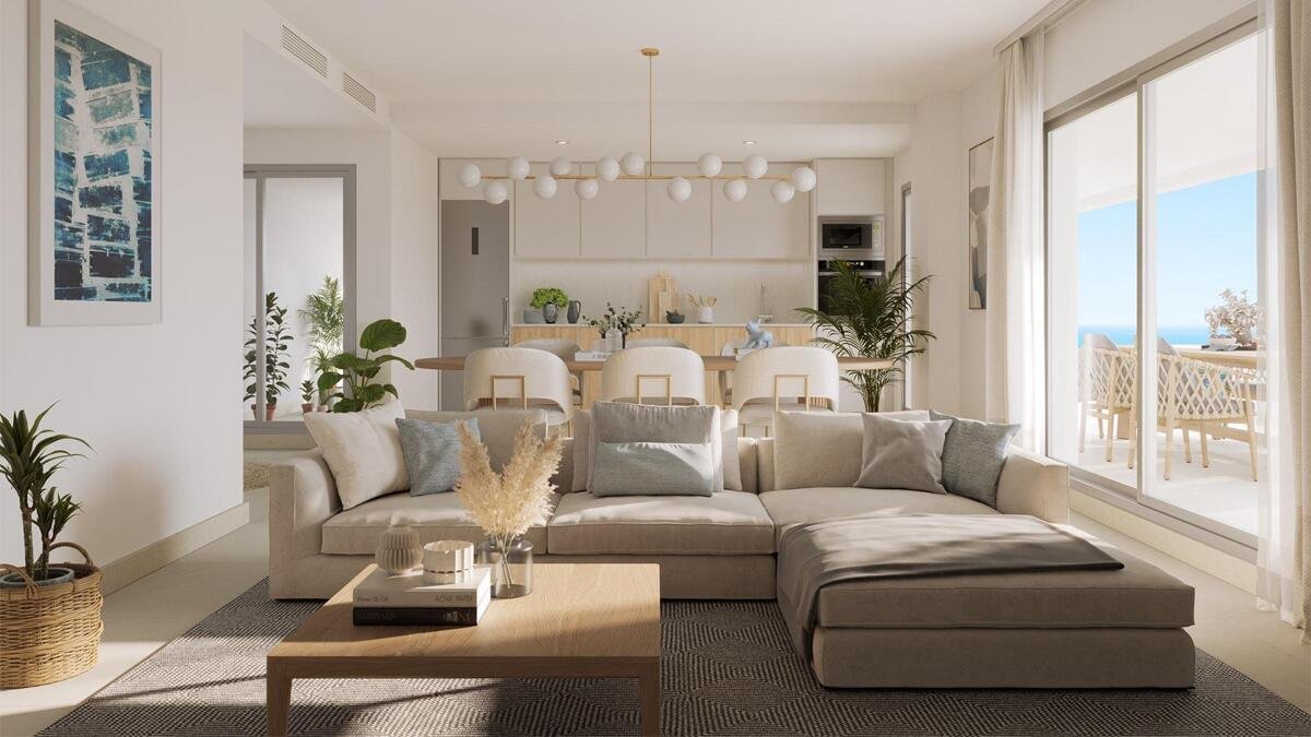 Neubau, 3-Zimmer, 2-Bad-Wohnung in Mijas