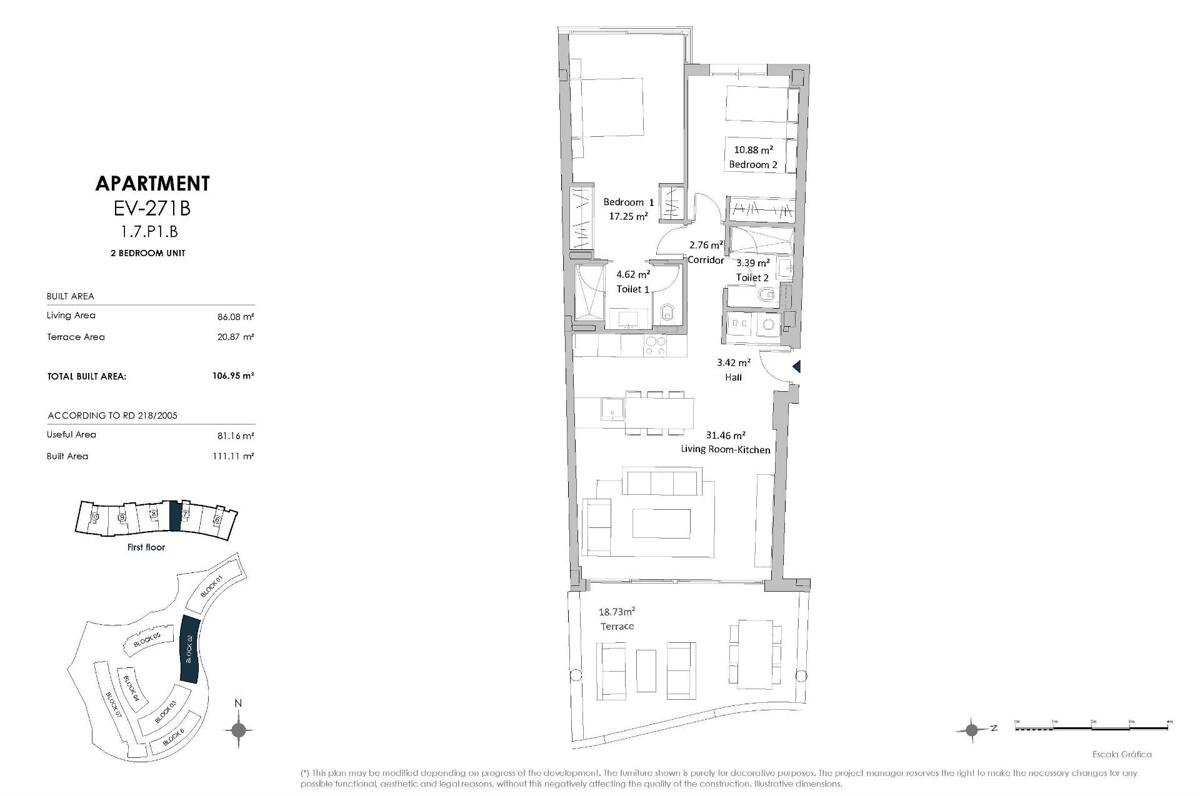 Neues Gebäude, 2 Schlafzimmer, 2 Badezimmer Wohnung in Fuengirola