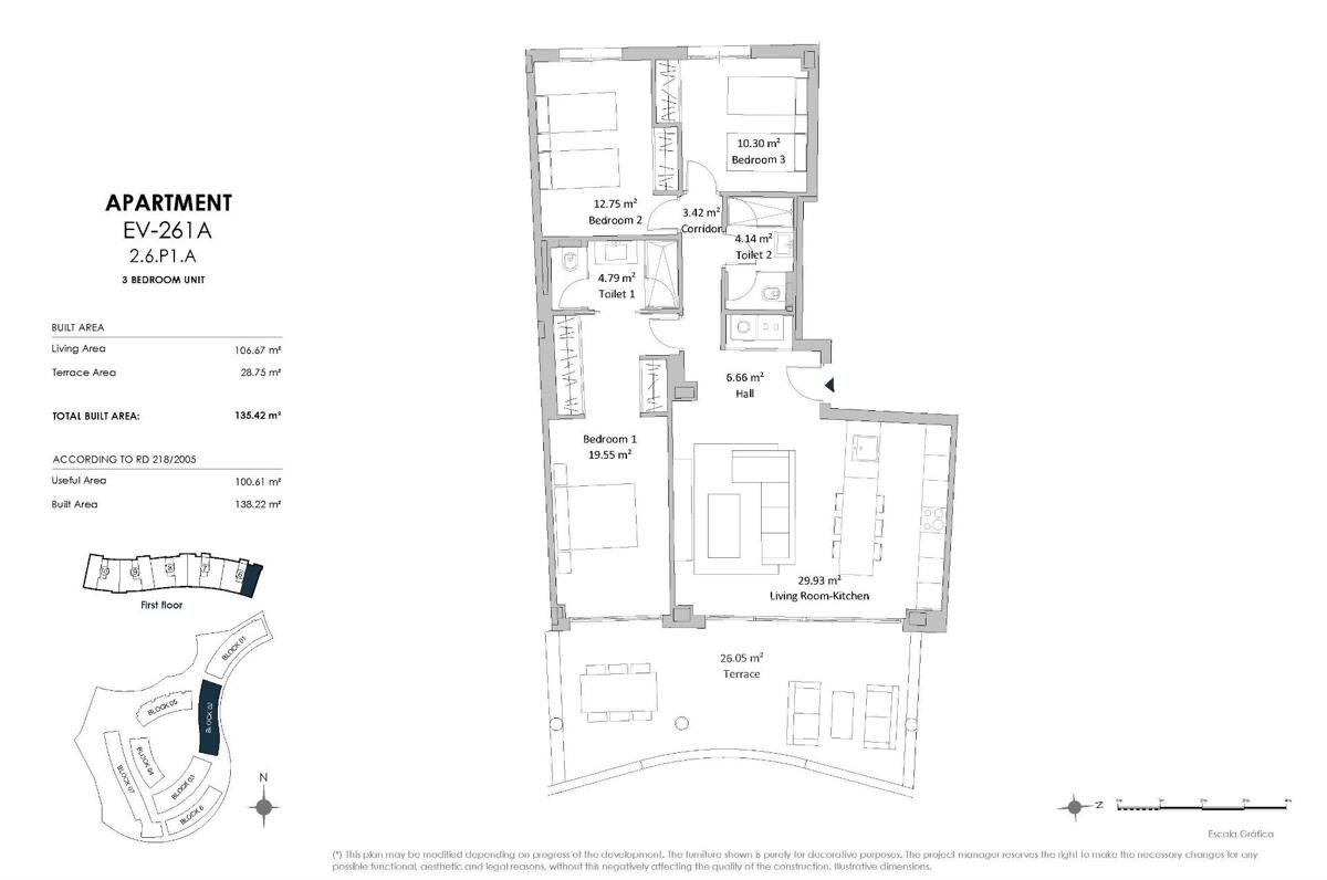 Neubau, 3-Zimmer, 2-Bad-Wohnung in Fuengirola