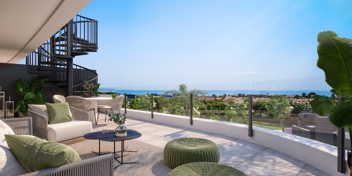 Neubau, 3-Zimmer, 2-Bad-Wohnung in Estepona