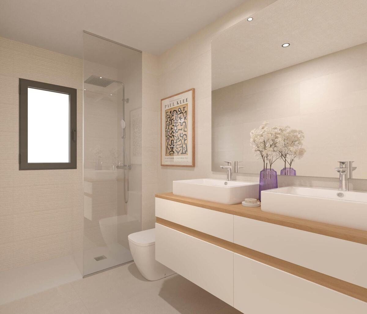 Neubau, Erdgeschosswohnung mit 2 Schlafzimmern und 2 Badezimmern in Torremolinos