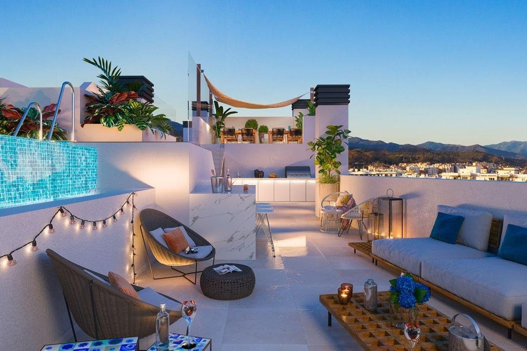 Neubau, 2 Schlafzimmer, 2 Badezimmer Wohnung in Estepona