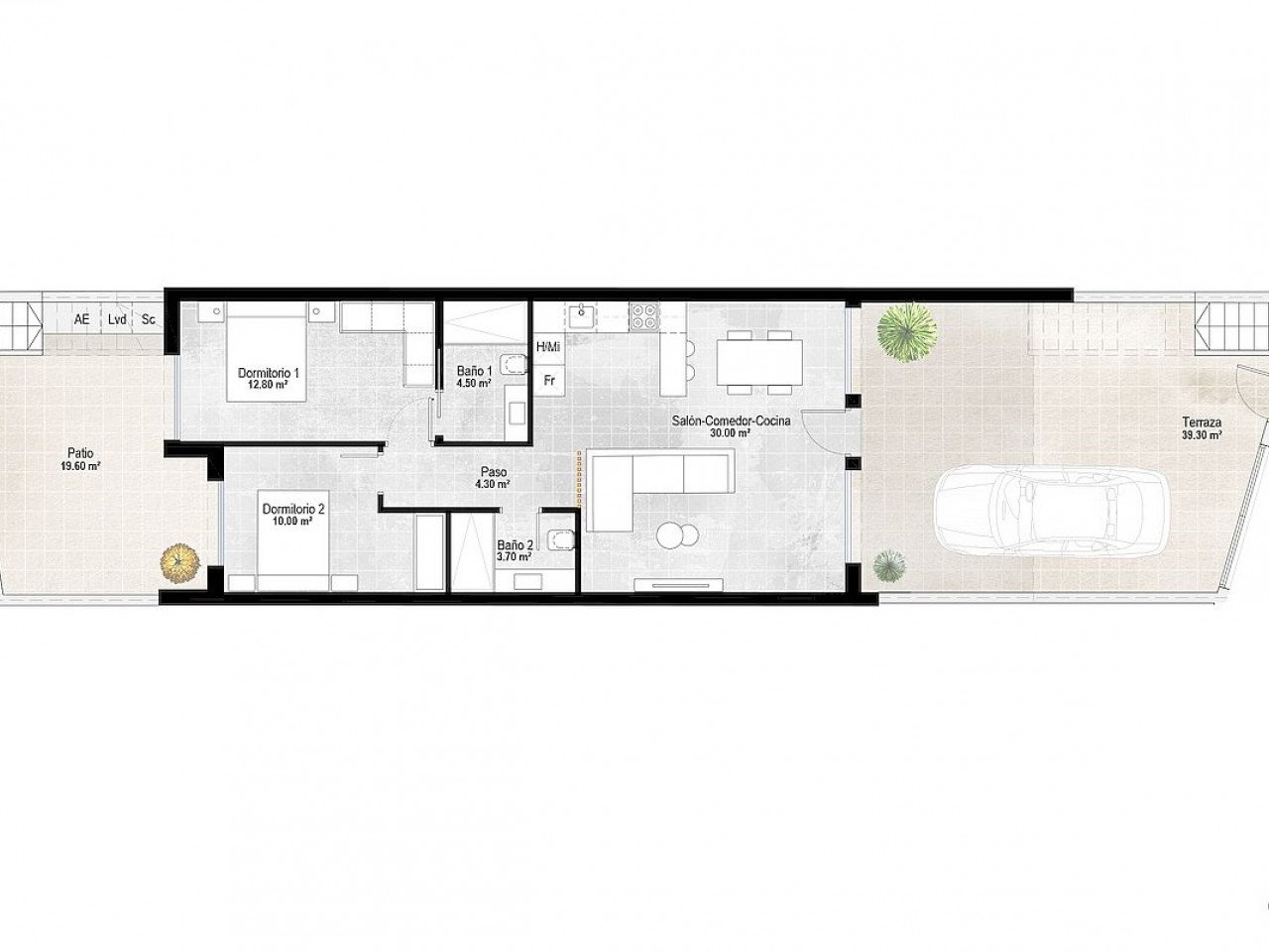 Neubau-Apartments mit avantgardistischem Design