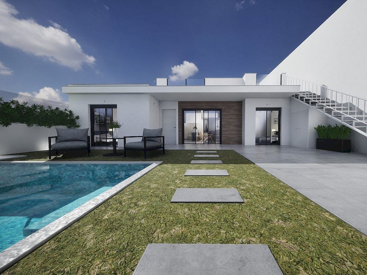 Luxuriöse Neubau-Villa San Mariano mit Pool