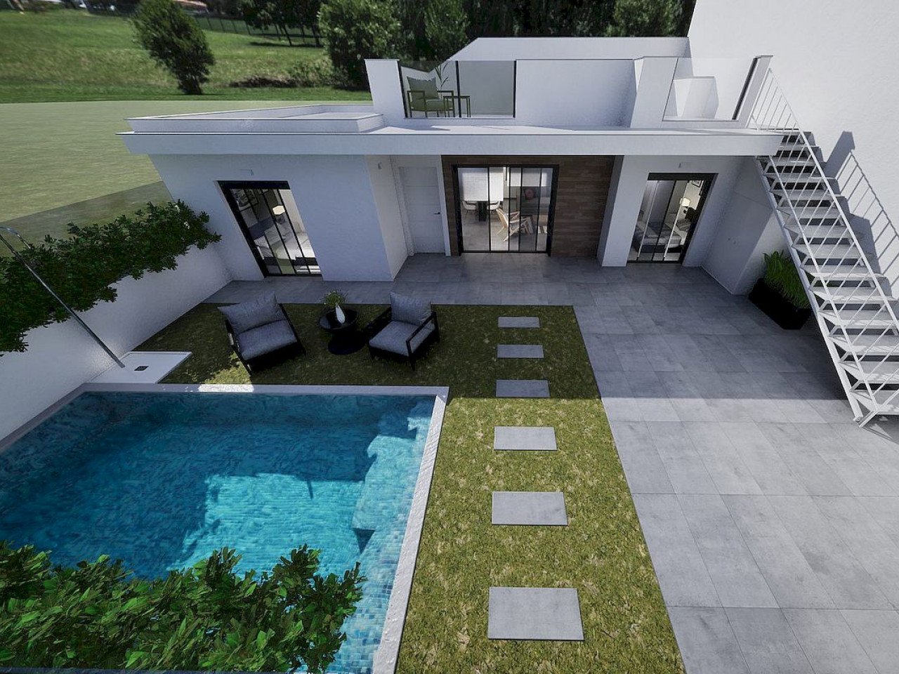 Luxuriöse Neubau-Villa San Mariano mit Pool