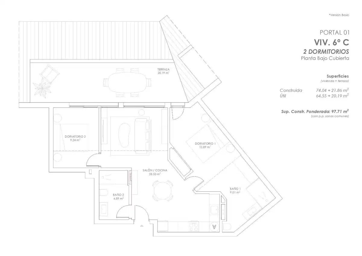 2-Zimmer, 2-Bad Penthouse mit Resort-Style-Annehmlichkeiten in Los Pacos, Fuengirola