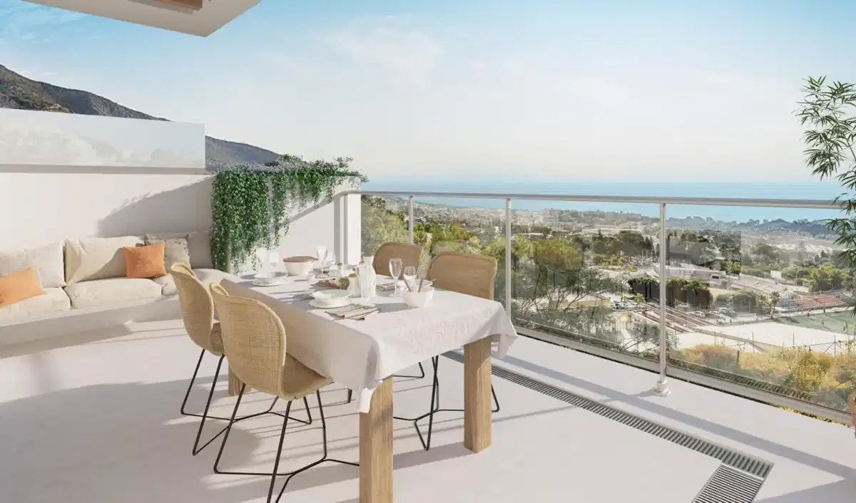 Benalmádena: 2-Zimmer, 2-Bad-Penthouse mit Panoramablick auf das Meer in Benalmádena Pueblo Benalmádena: 2-Zimmer, 2-Bad-Penthouse mit Panoramablick auf das Meer in Benalmádena Pueblo