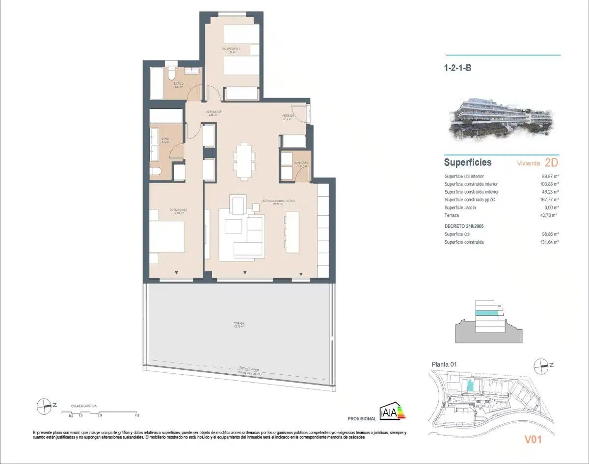 2-Zimmer, 2-Bad Wohnung mit Panoramablick auf Meer und Berge in Selwo, Estepona