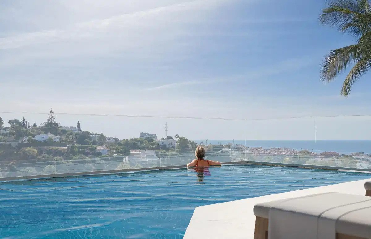 3-Zimmer, 2-Bad Wohnung mit Panoramablick auf das Meer in Torreblanca del Sol, Fuengirola