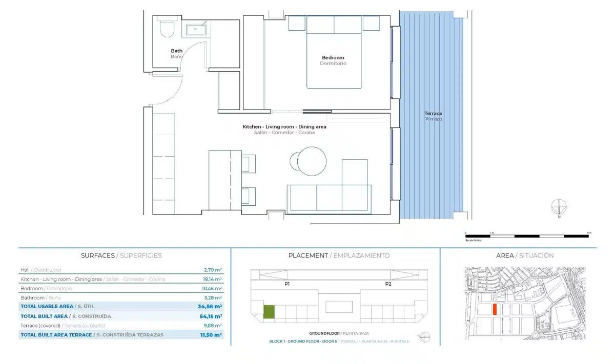 1-Zimmer, 1-Bad modernes Apartment in Las Lagunas, Mijas Costa