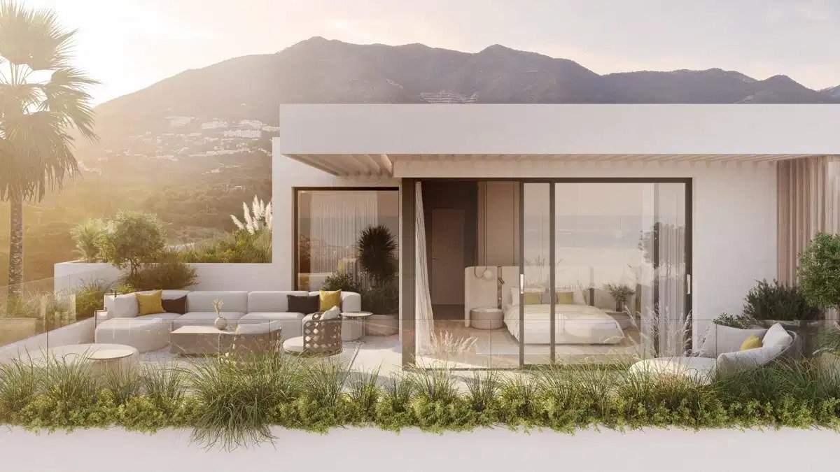 2-Zimmer, 2-Bad Erdgeschosswohnung mit großzügiger Terrasse in prestigeträchtiger Mijas-Entwicklung
