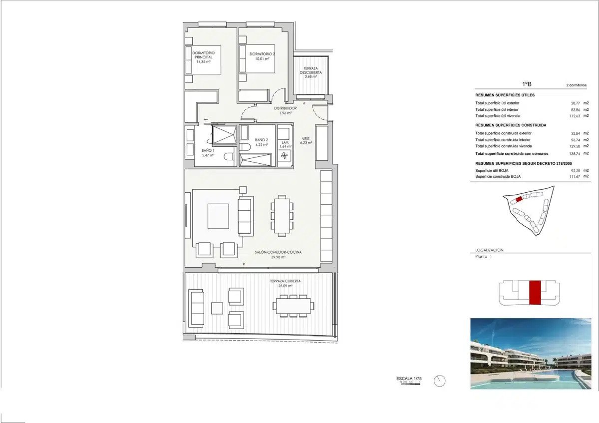 2-Zimmer, 2-Bad Wohnung mit außergewöhnlichen Annehmlichkeiten in Atalaya Golf