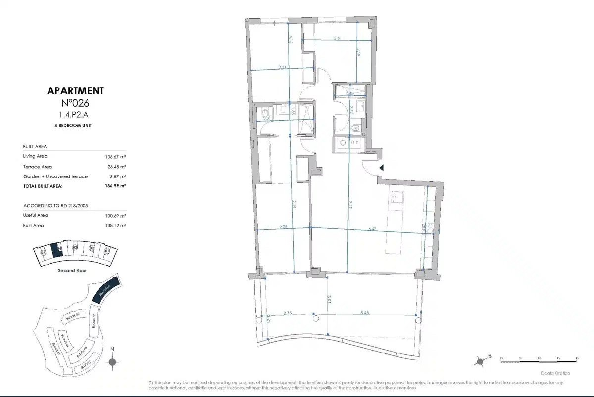 3-Zimmer, 2-Bad Wohnung mit Panoramablick auf das Mittelmeer in El Higuerón
