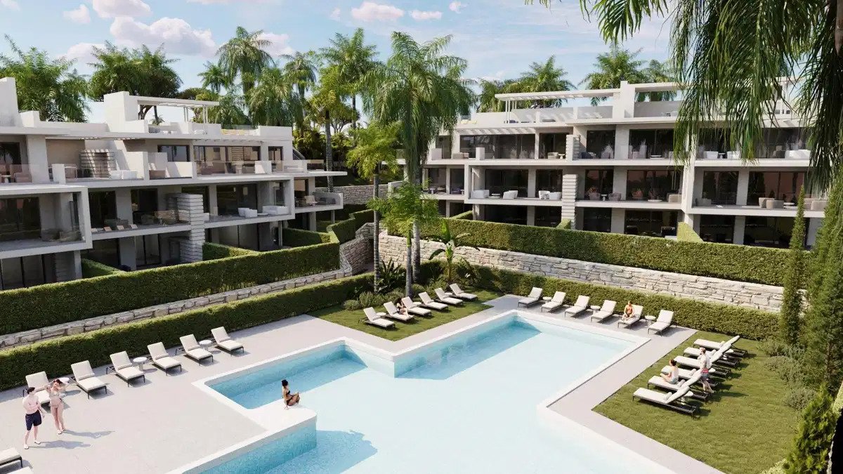 3-Zimmer, 2-Bad Wohnung mit großzügigen Terrassen und Tiefgarage in Estepona