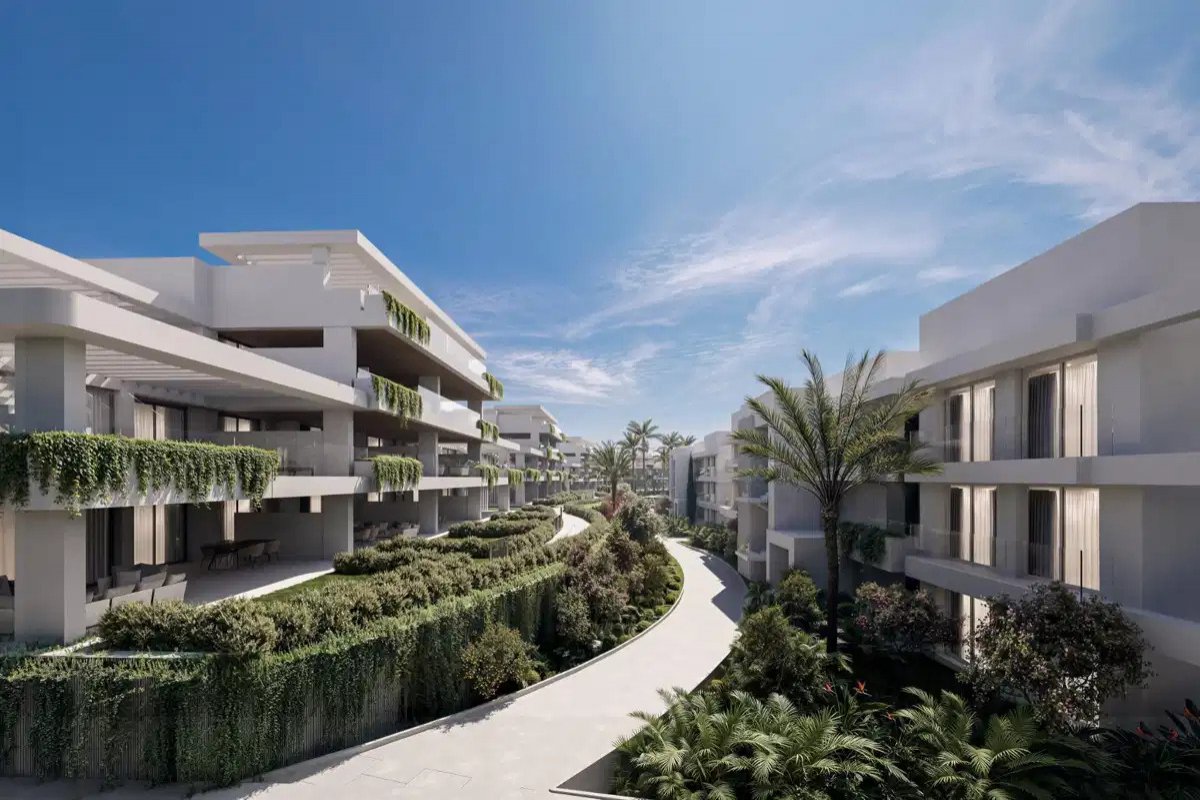2-Zimmer, 2-Bad-Penthouse mit Resort-Annehmlichkeiten in der Nähe des El Padron Strandes, Estepona