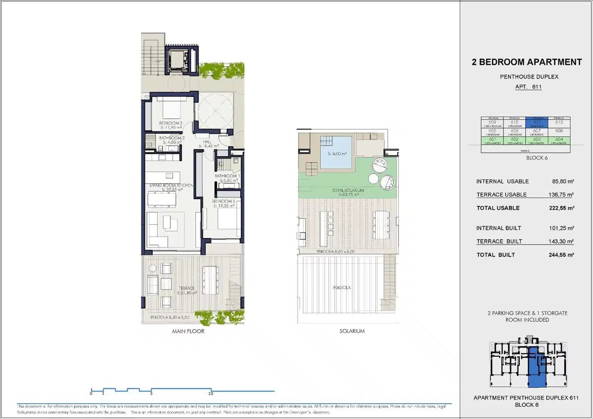 2-Zimmer, 2-Bad-Penthouse mit Resort-Annehmlichkeiten in der Nähe des El Padron Strandes, Estepona