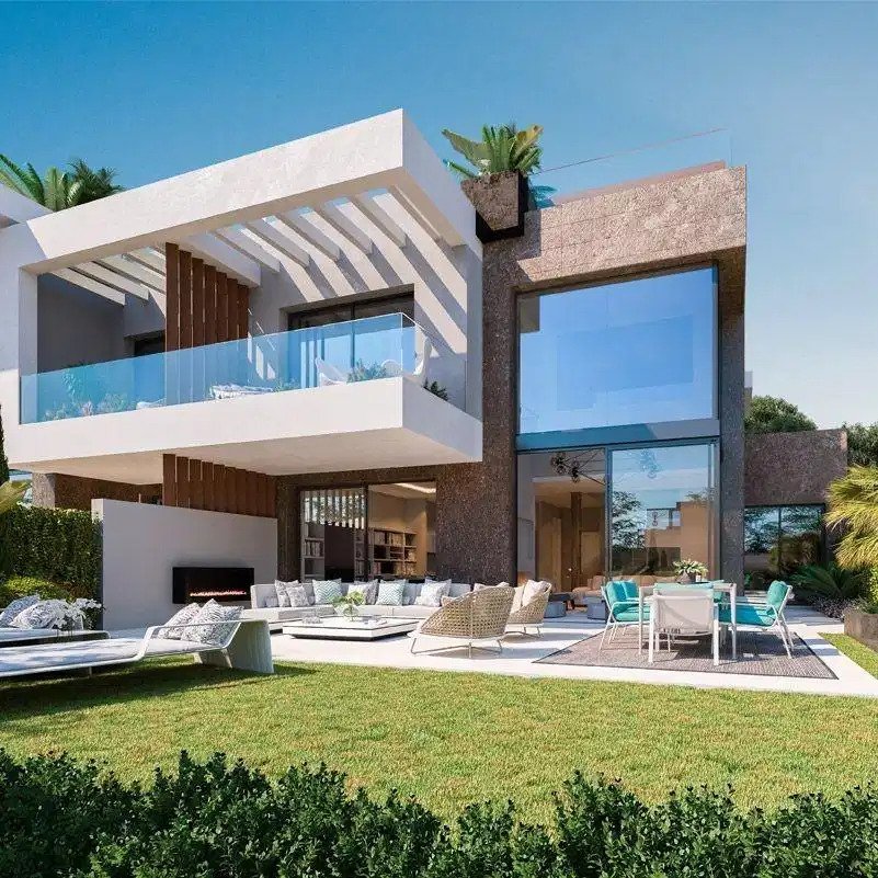 4-Zimmer, 5-Bad Luxus-Reihenhaus mit privatem Dachpool in prestigeträchtigem Río Real, Marbella
