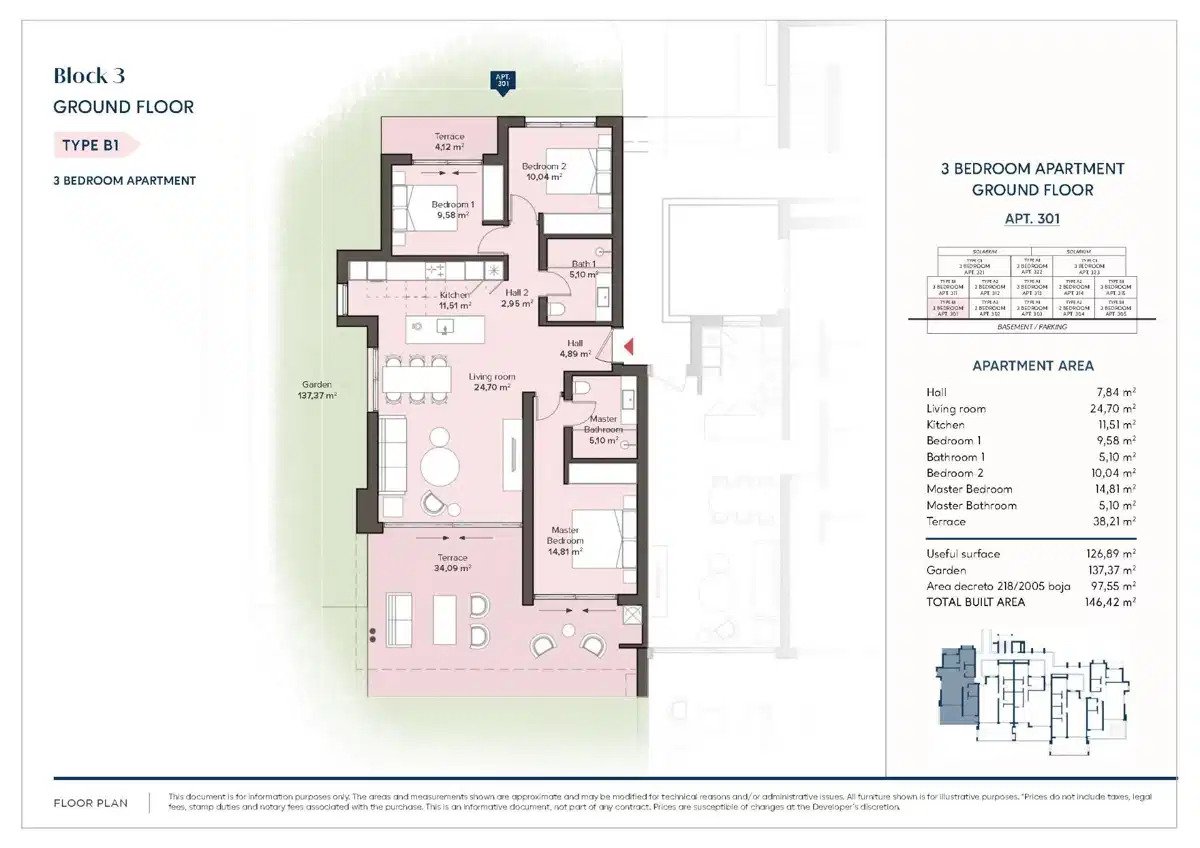 3-Zimmer, 2-Bad Modernes Erdgeschoss-Apartment mit sonniger Terrasse in Estepona