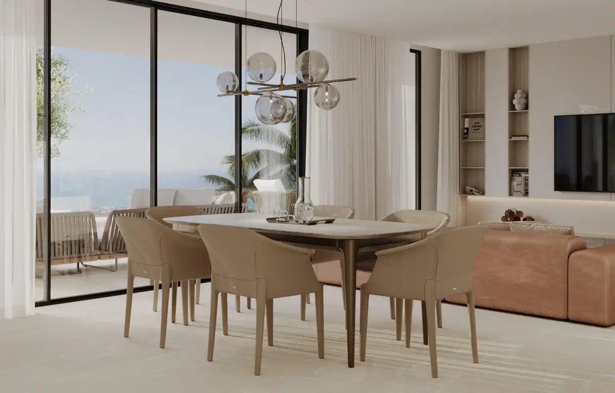 3-Zimmer, 4-Bad Luxus-Erdgeschoss-Bungalow mit Panoramablick auf das Meer in Buenavista, Mijas