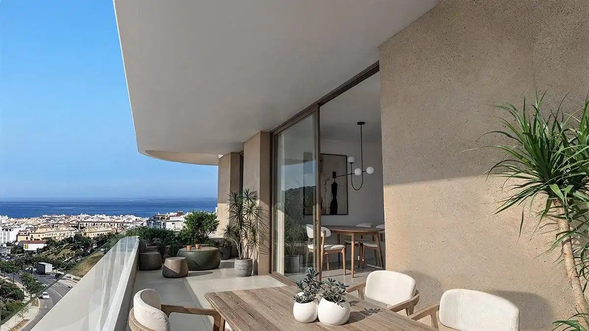3-Zimmer, 2-Bad Contemporary Apartments mit Dachpool in Las Mesas, Estepona