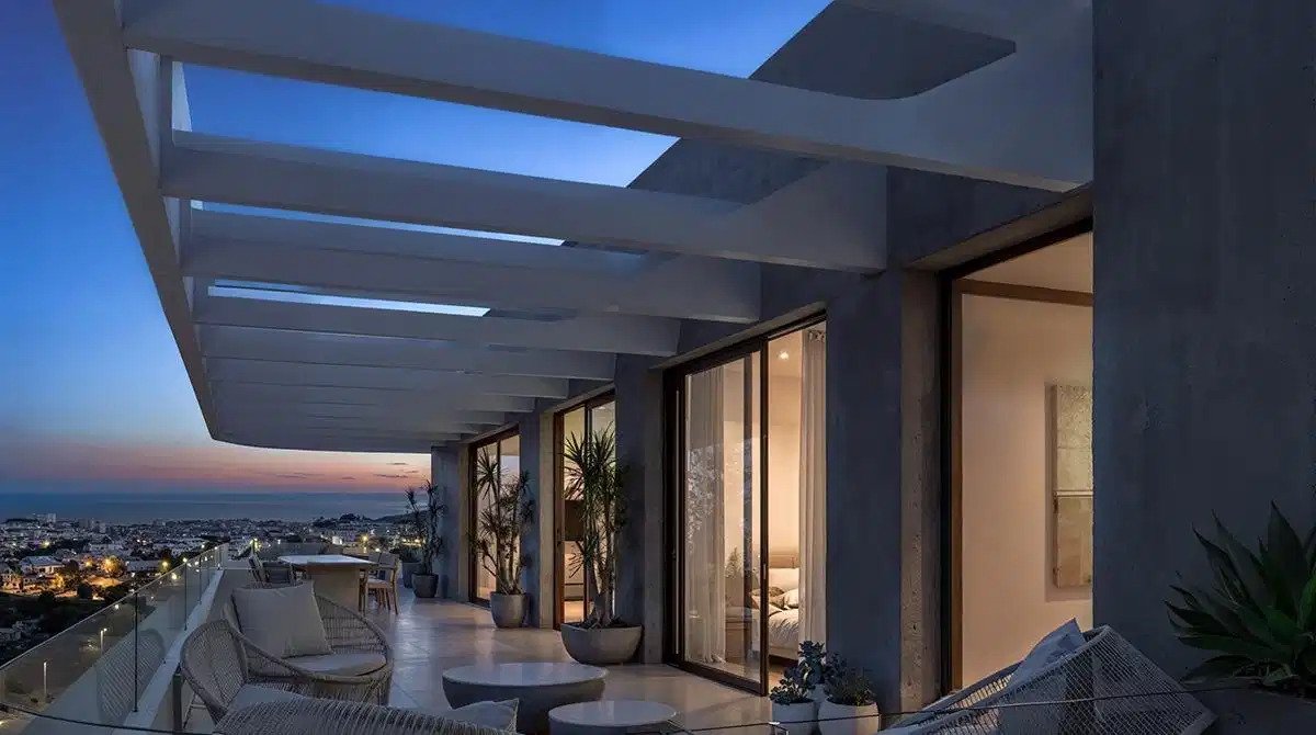 3-Zimmer, 2-Bad Contemporary Apartments mit Dachpool in Las Mesas, Estepona