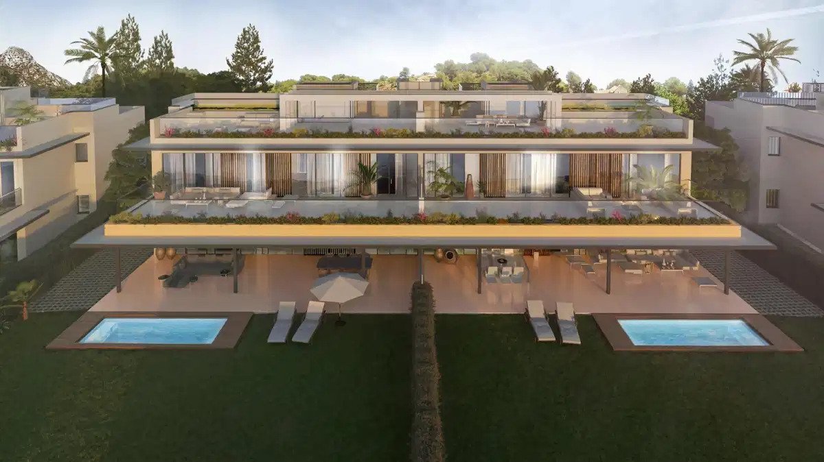 4-Zimmer, 4-Badezimmer Erdgeschoss-Bungalow in einer gesicherten Frontline-Golf-Entwicklung, Marbella