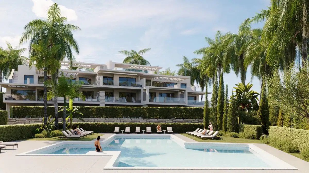 3-Zimmer, 2-Bad Modernes Erdgeschoss-Apartment mit sonniger Terrasse in Estepona