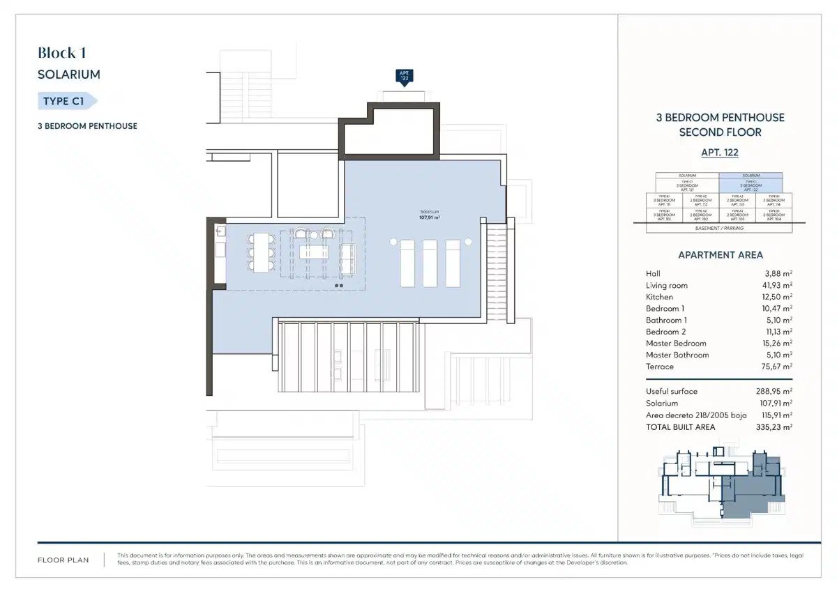 3-Zimmer, 2-Bad-Penthouse mit großzügigen Terrassen und Tiefgaragenstellplatz in Estepona