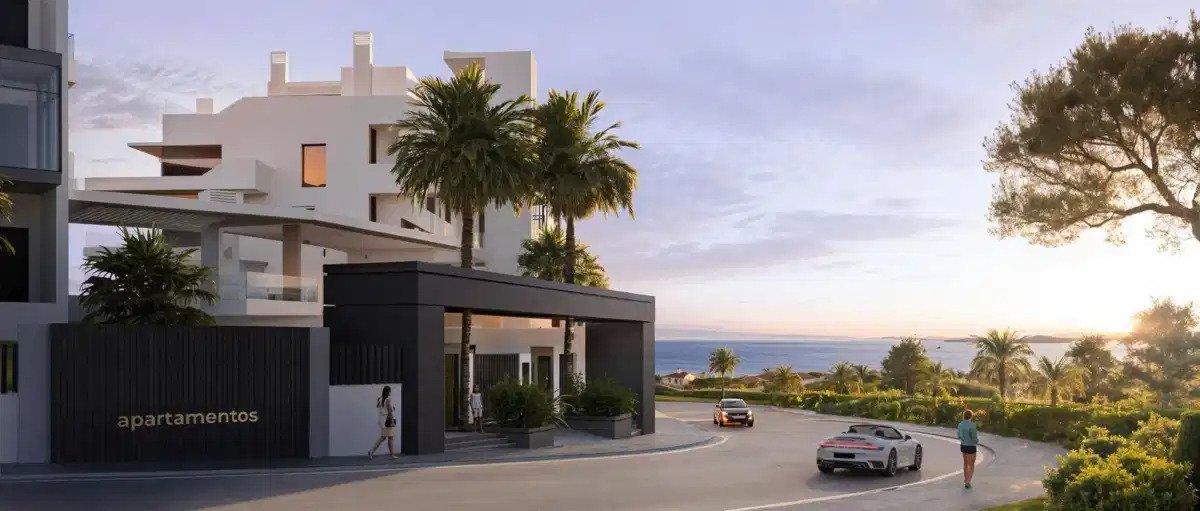 3-Zimmer, 2-Bad Erdgeschosswohnung mit Meerblick in Las Lagunas de Mijas