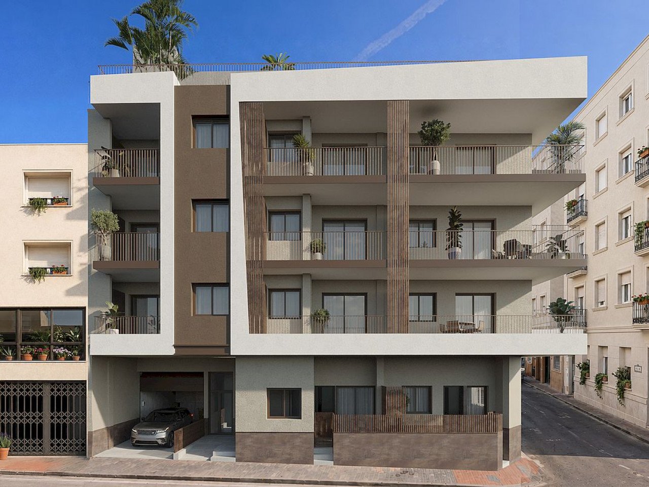Moderne Apartmentanlage in der City, nur wenige Meter vom Meer entfernt