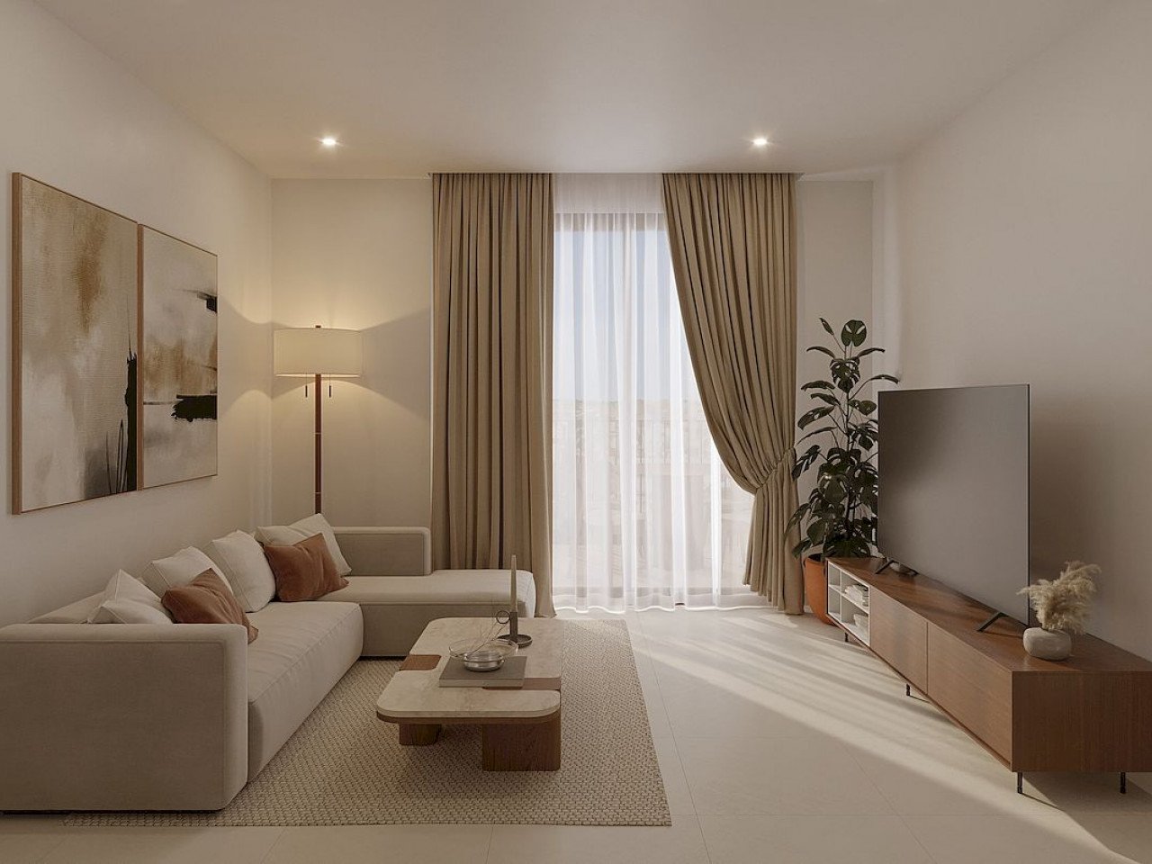 Moderne Apartmentanlage in der City, nur wenige Meter vom Meer entfernt