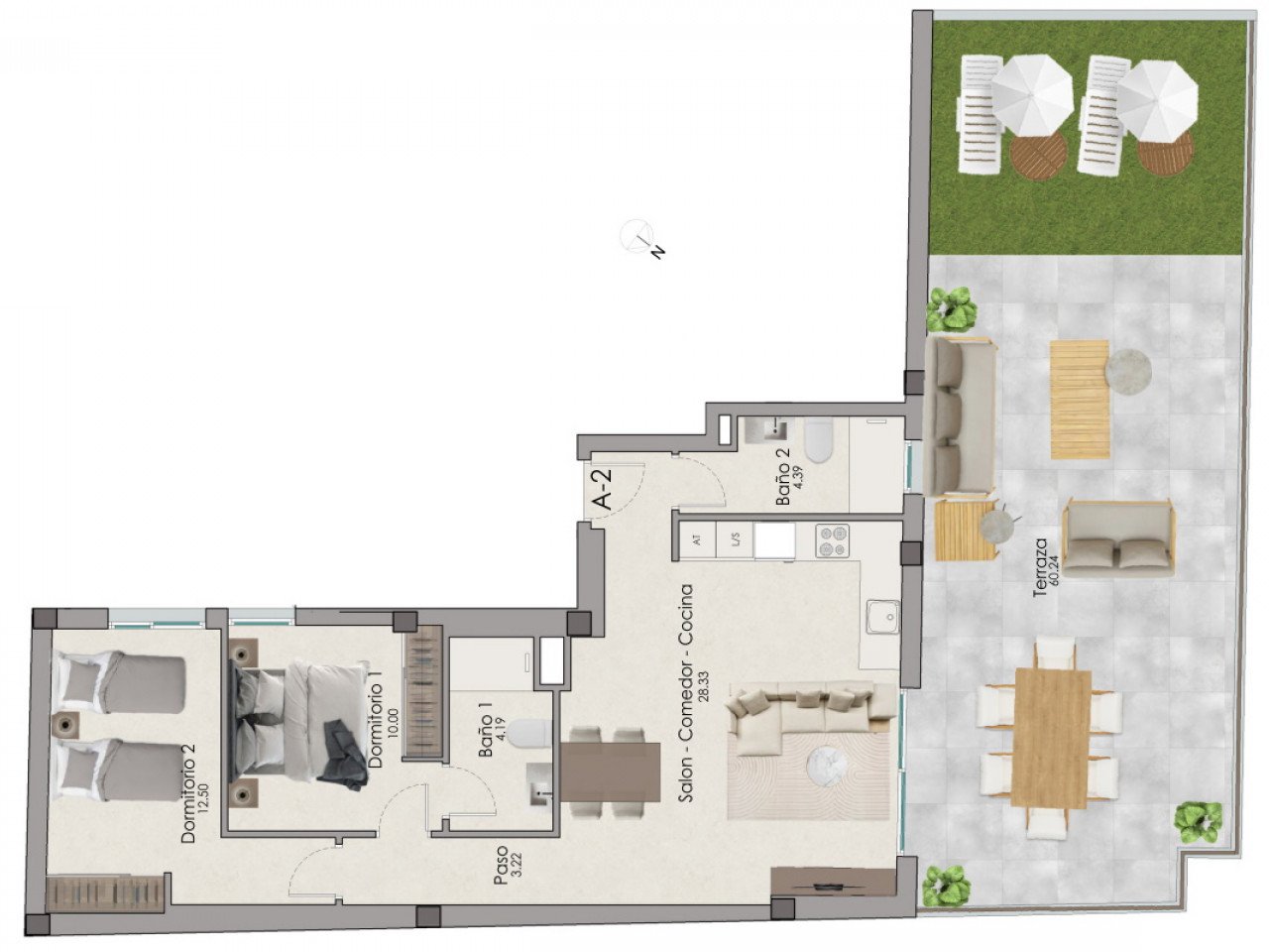 Moderne Apartmentanlage in der City, nur wenige Meter vom Meer entfernt