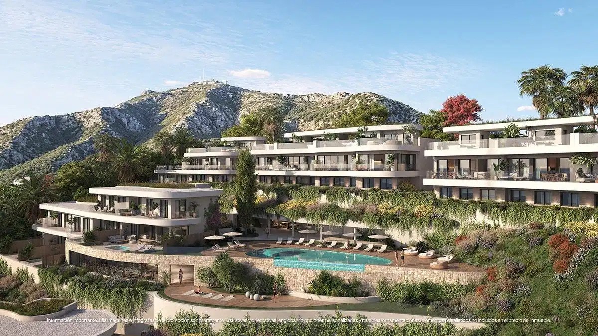 3-Schlafzimmer, 2-Badezimmer Luxus-Reihenhäuser mit Meerblick und privaten Pools in Las Lomas del Higuerón