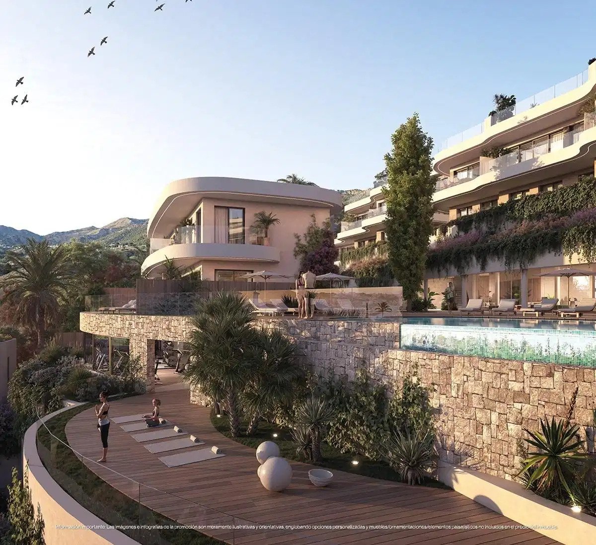 3-Schlafzimmer, 2-Badezimmer Luxus-Reihenhäuser mit Meerblick und privaten Pools in Las Lomas del Higuerón