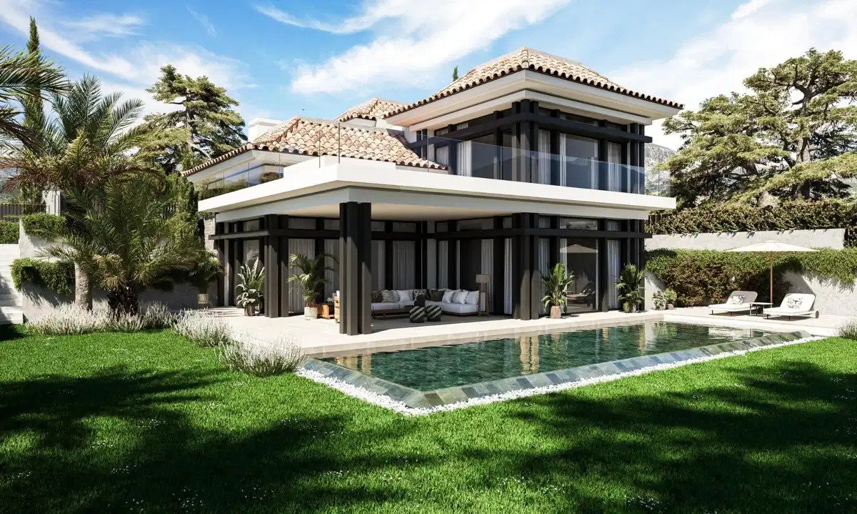 5-Schlafzimmer, 5-Badezimmer Luxusvilla mit beheiztem Pool in Marbellas Goldener Meile