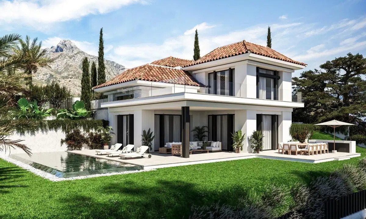 5-Schlafzimmer, 5-Badezimmer Luxusvilla mit beheiztem Pool in Marbellas Goldener Meile