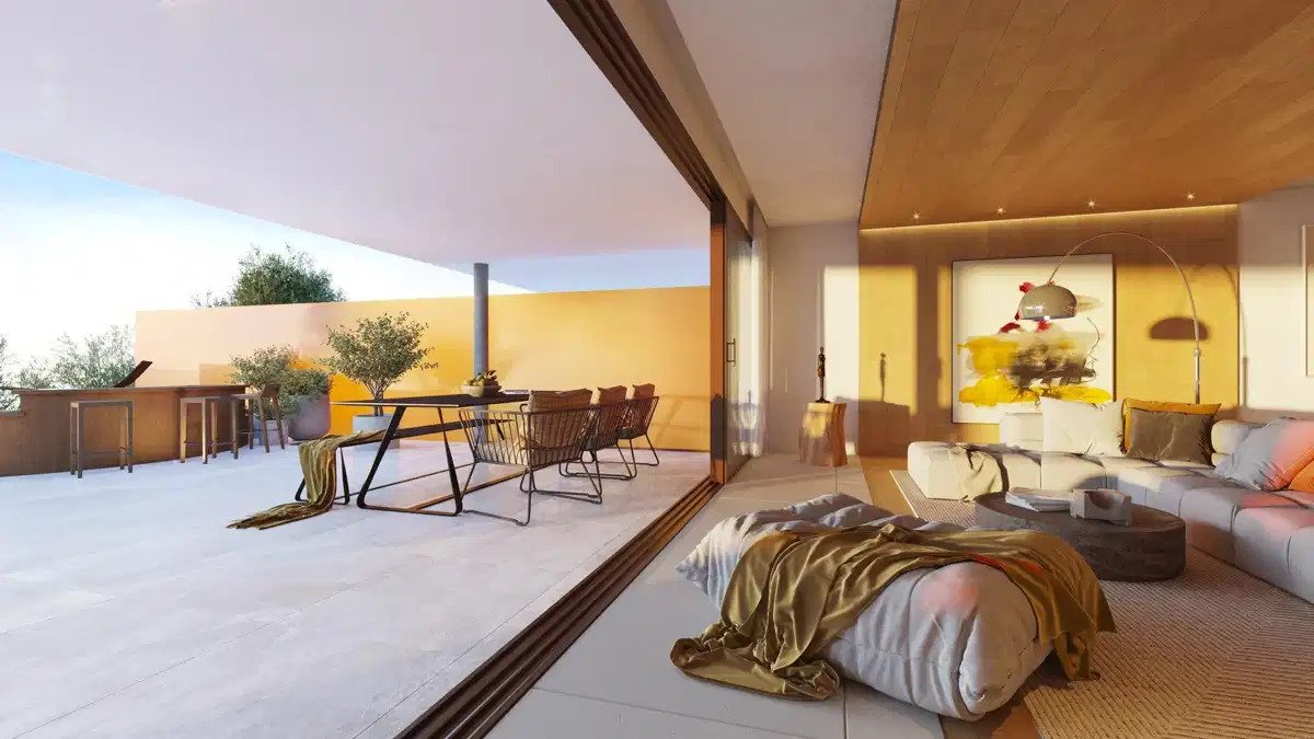 2-Zimmer, 2-Bad-Wohnung mit Panoramablick auf das Meer und nachhaltigem Design in El Higuerón