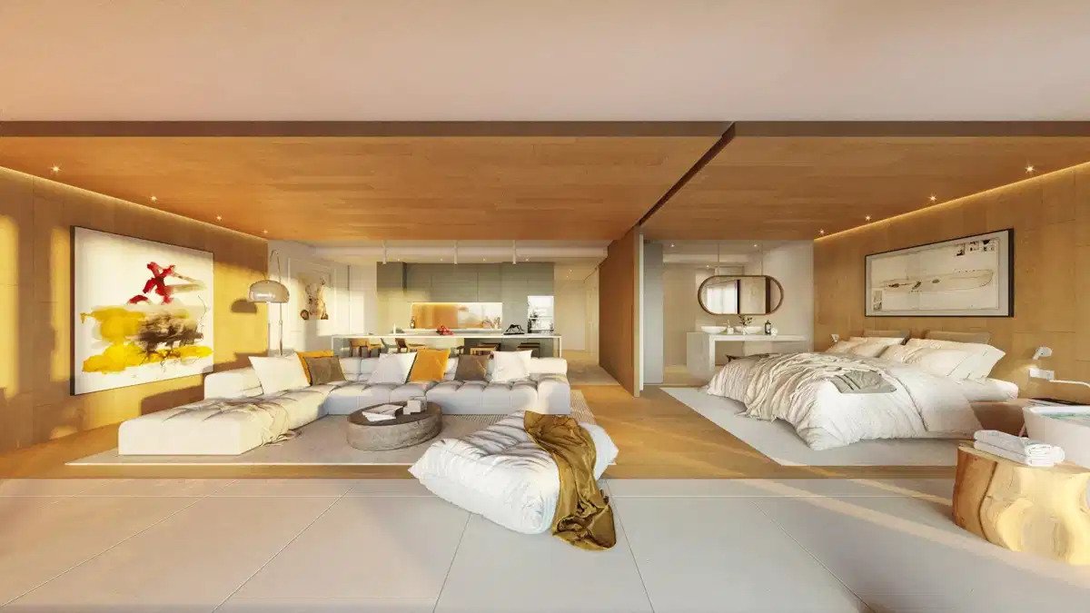 2-Zimmer, 2-Bad-Wohnung mit Panoramablick auf das Meer und nachhaltigem Design in El Higuerón