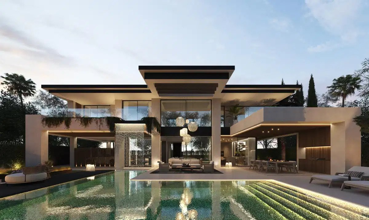 4-Zimmer, 5-Bad Villa mit zeitgenössischer Eleganz in Marbella