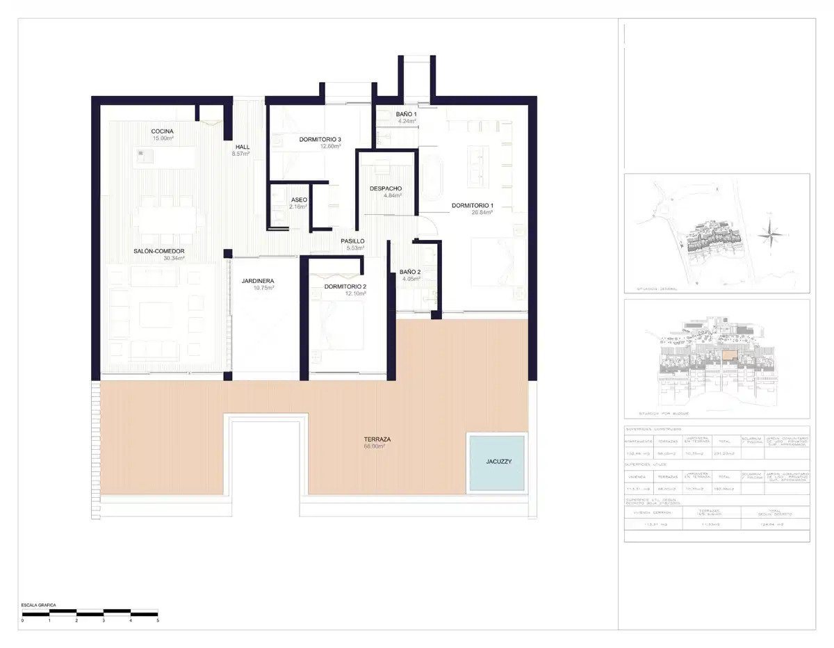 3-Zimmer, 2-Bad-Wohnung mit großzügigen Terrassen und exklusiven Annehmlichkeiten in Casares