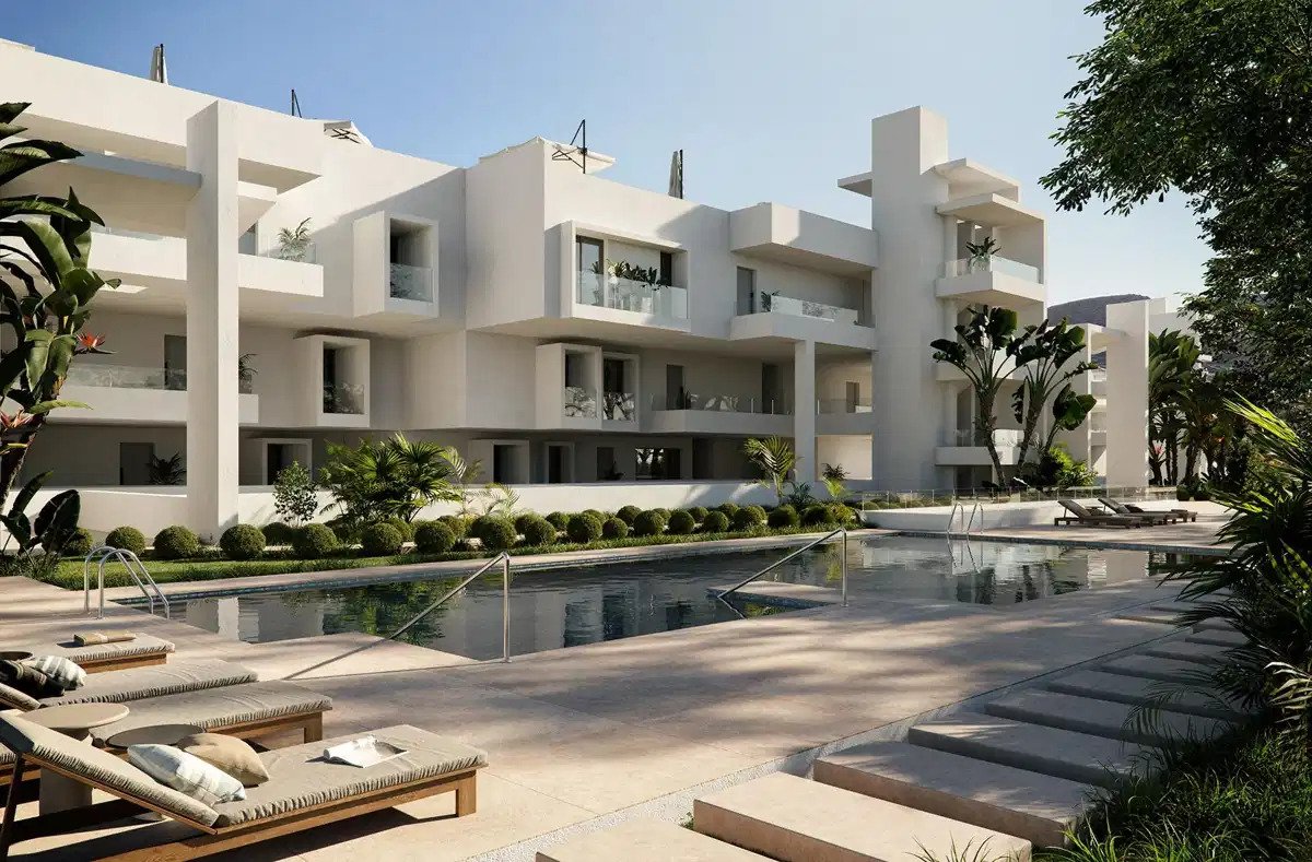 3-Zimmer, 2-Bad Wohnung im Erdgeschoss mit geräumigen Terrassen in Casares