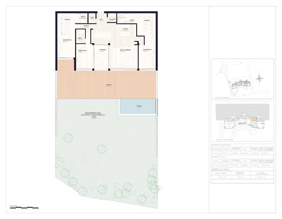 3-Zimmer, 2-Bad Wohnung im Erdgeschoss mit geräumigen Terrassen in Casares