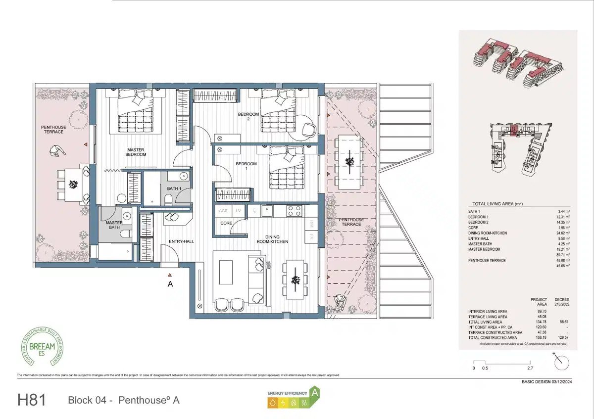 3-Zimmer, 2-Bad Penthouse mit panoramischem Dachpool in Las Lagunas de Mijas